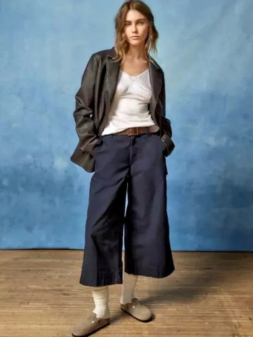 BDG Joey Adjustable-Waistband Culotte Pant